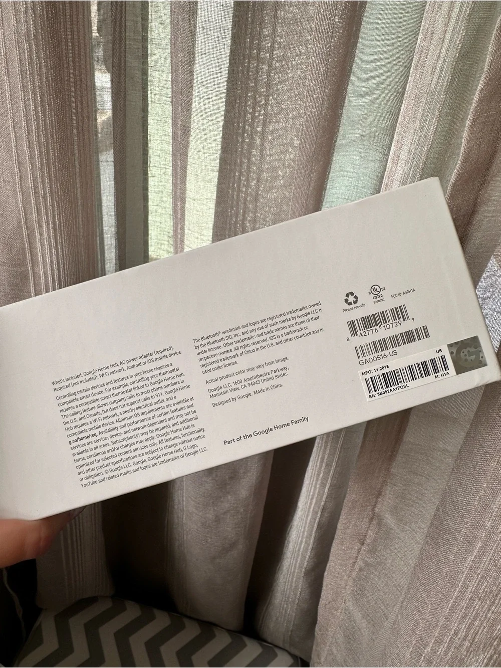 google Home Hub Smart Display in White